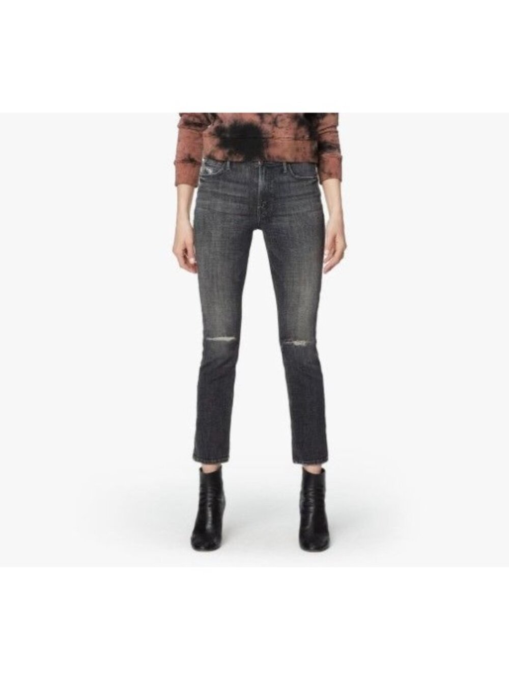 Mother Denim Mid Rise Dazzler Ankle Jeans in Open Later Size 25